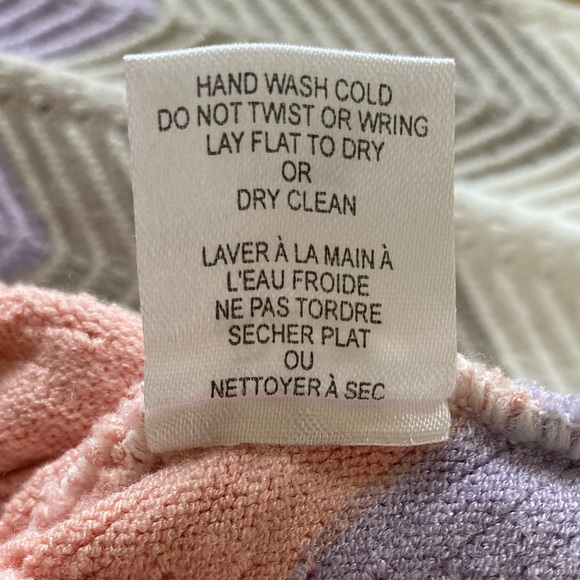 RONNY KOBO Jada Chevron Pastel Knit Sweater Small - Picture 9 of 13